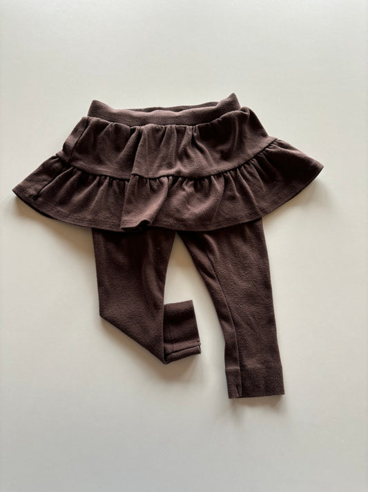 Brown Skirted Leggings