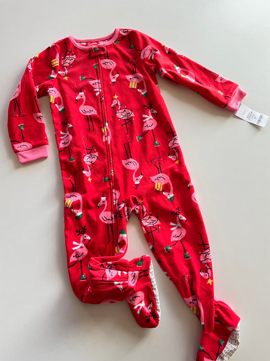 BNWT Christmas Flamingos Fleece Sleeper