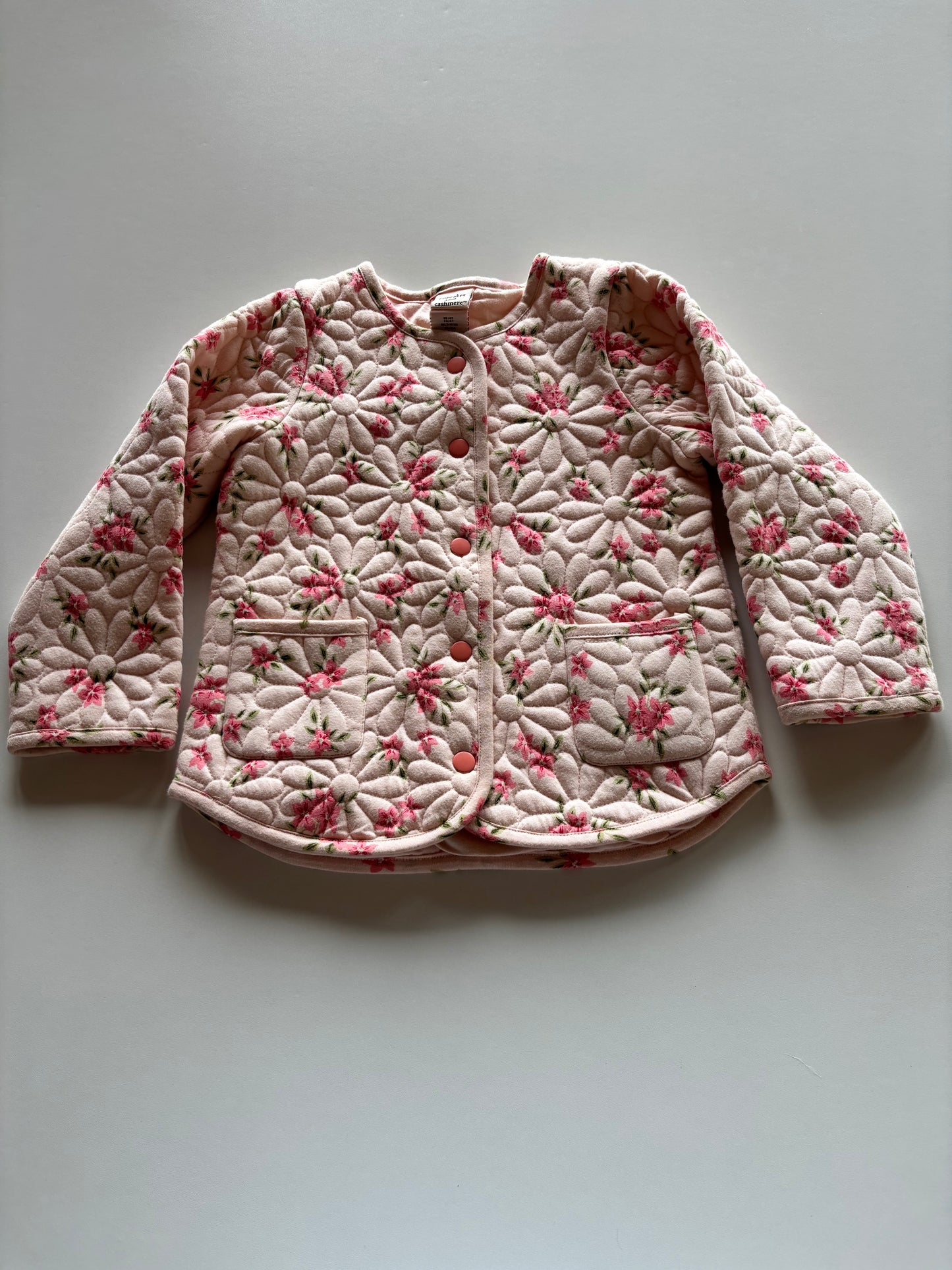 Pink Quilted Floral Jacket