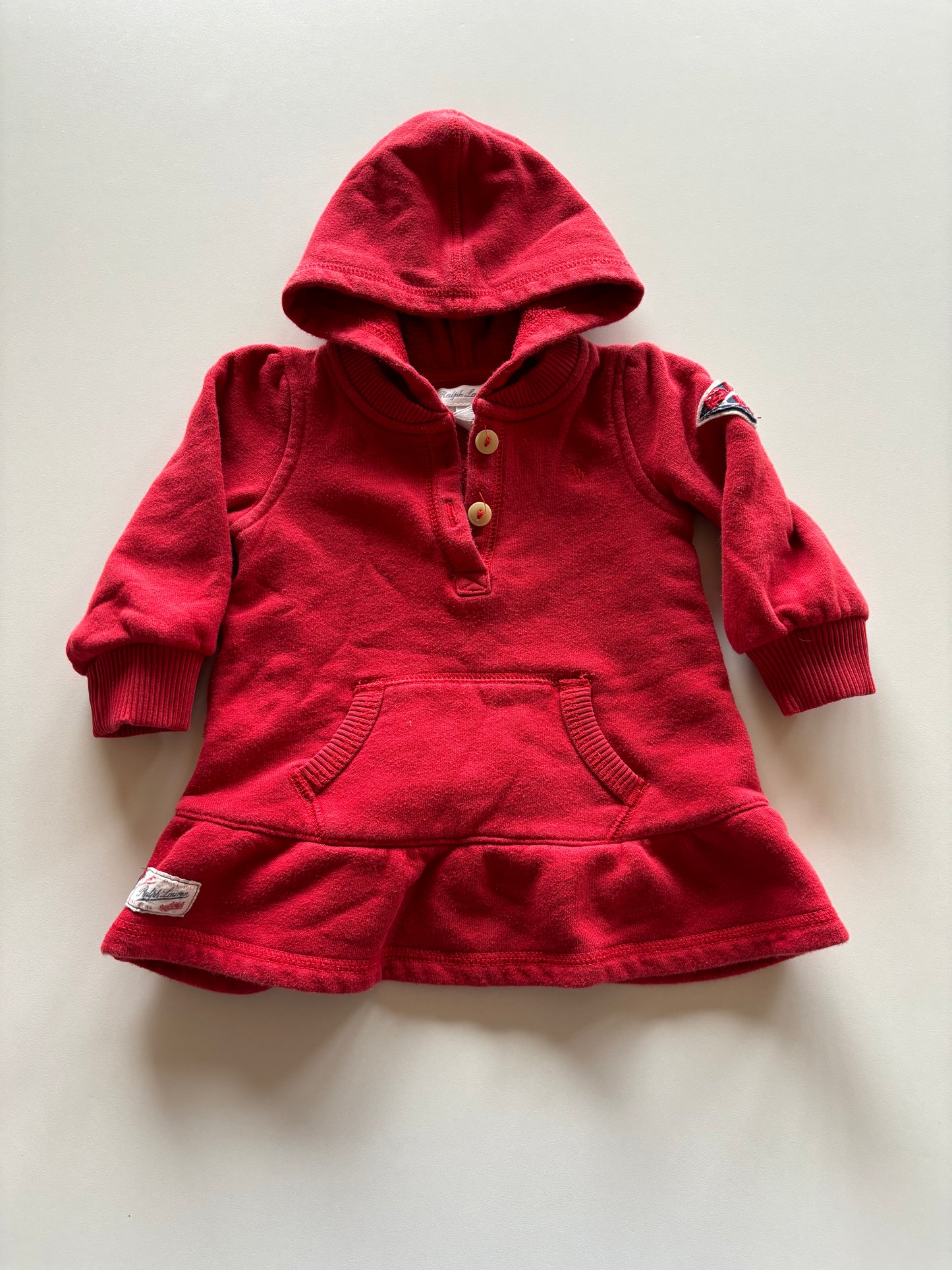 Red Peplum Hoodie