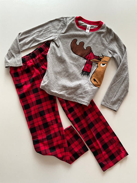 2pc Fleece Moose Pajamas