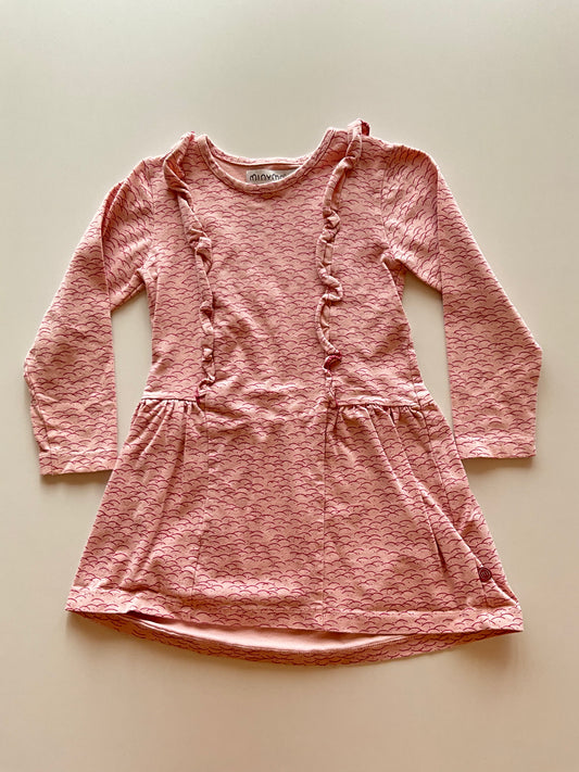 Dusty Pink Dress with Ruffles