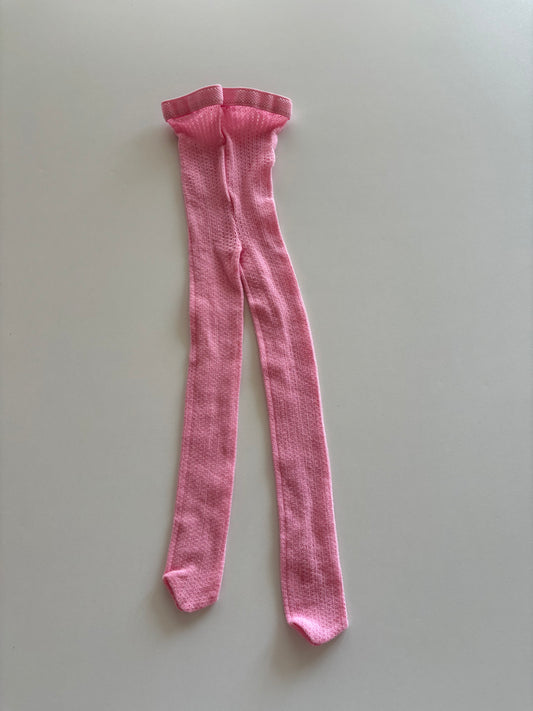 Pink Woven Tights