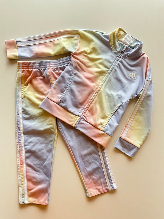 2pc Pastel Rainbow Leisure Suit