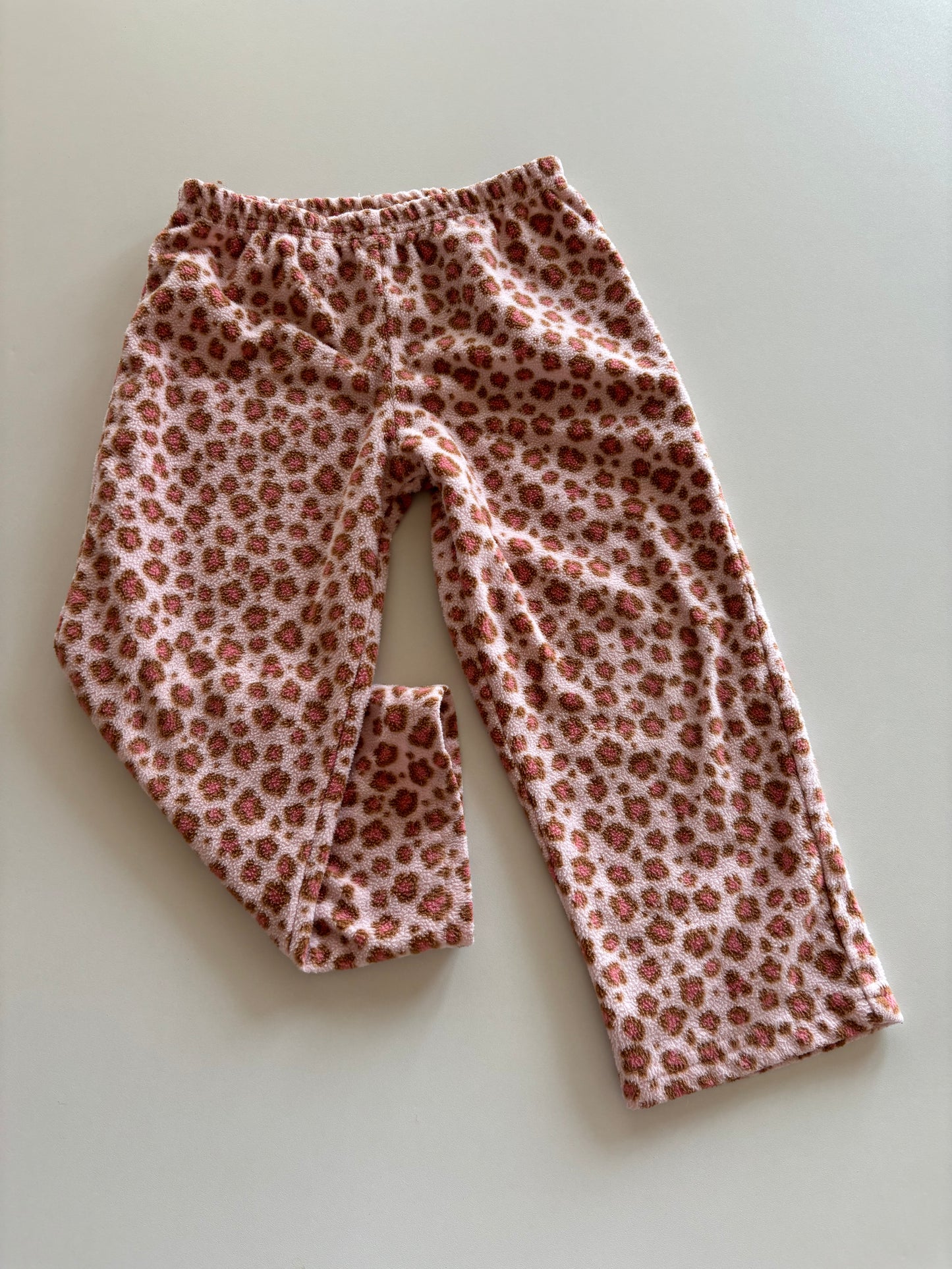 Pink Leopard Fleece Pants