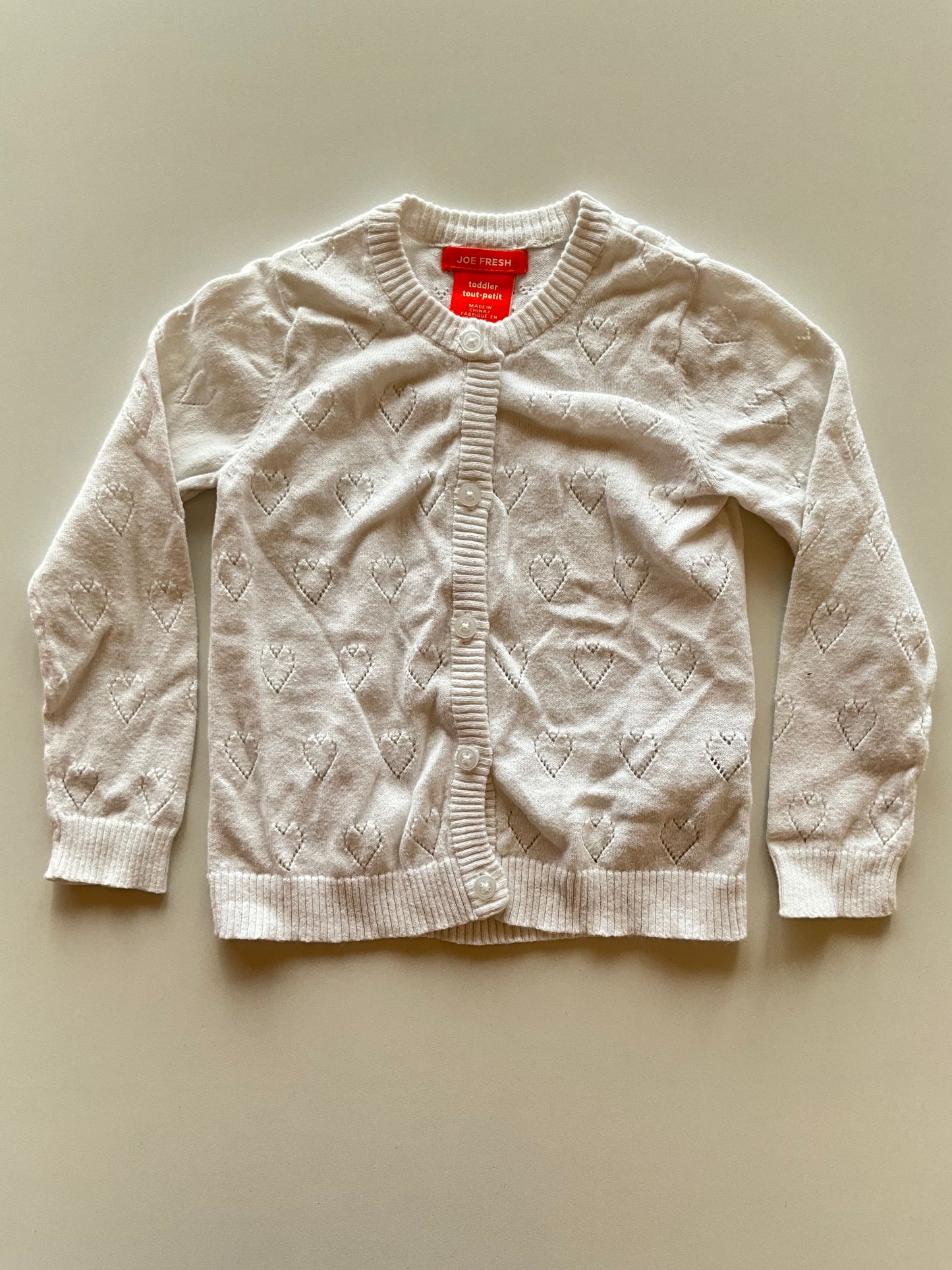 White Heart Cardigan