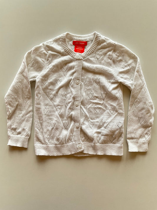White Heart Cardigan