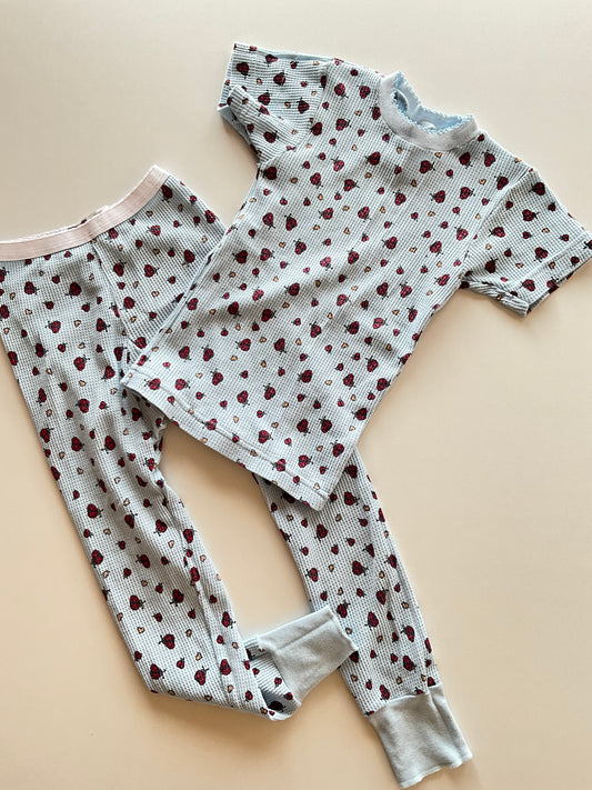 2pc Ladybug Thermal/Pajama Set