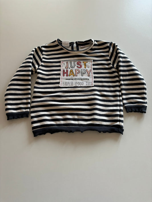 Striped Just Happy Sweater