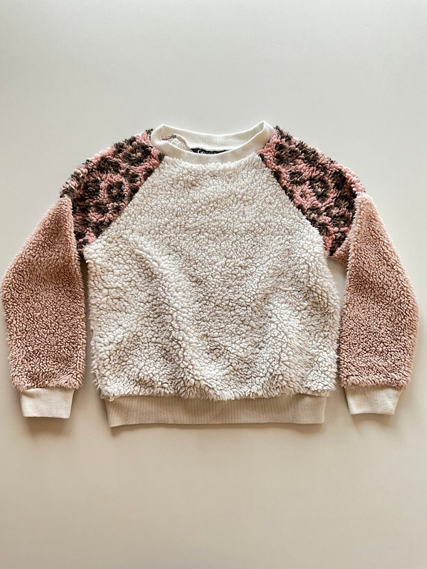 Fuzzy Colourblock Sweater