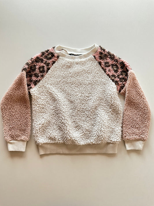 Fuzzy Colourblock Sweater