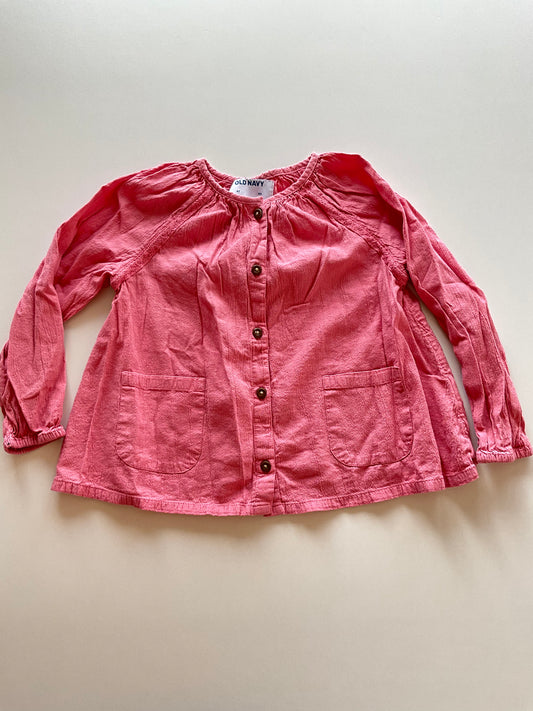 Dusty Pink Button Up Blouse