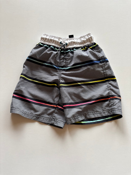 Rainbow Striped Swim Trunks