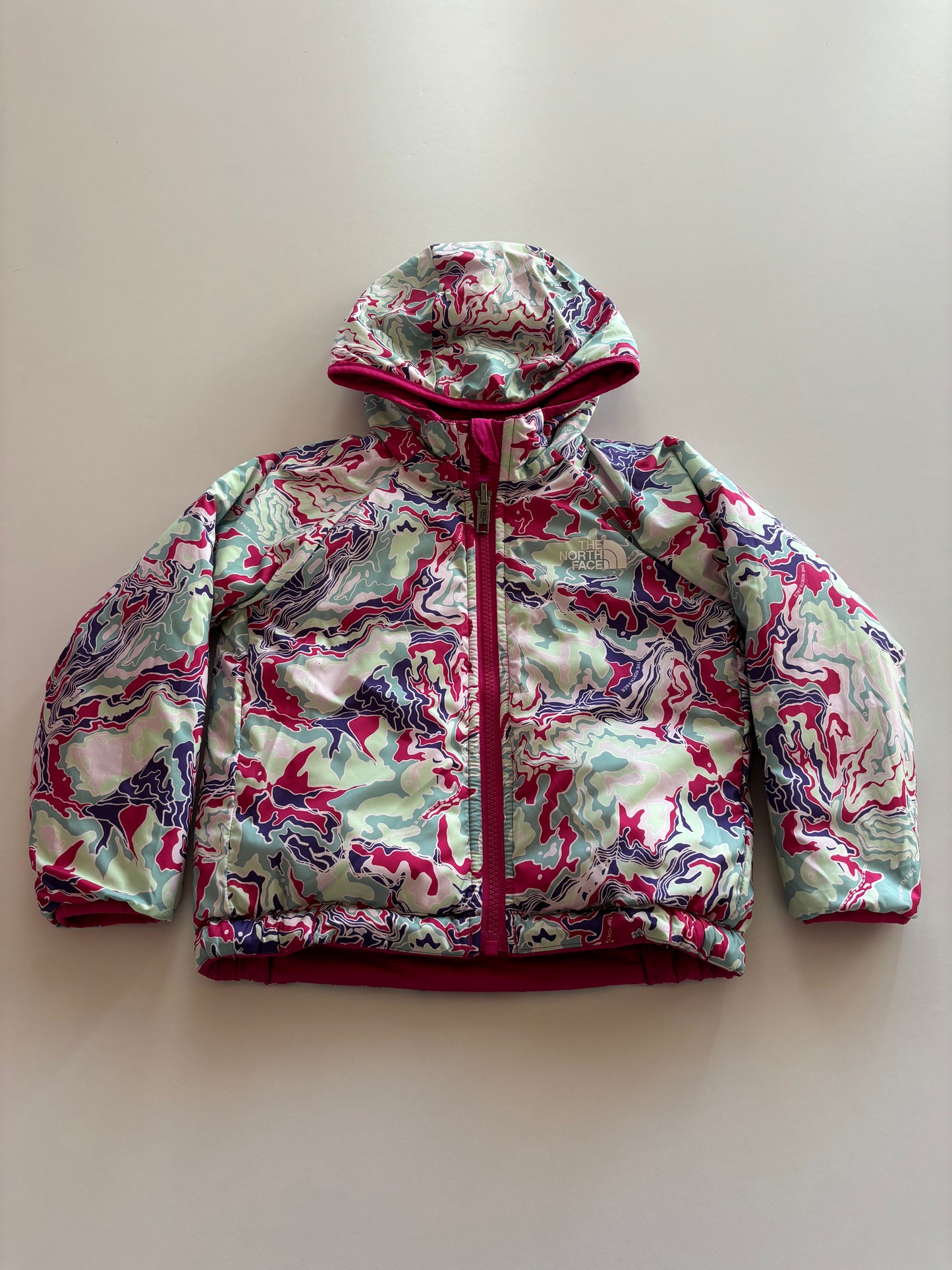 Pink & Swirls Reversible NF Jacket