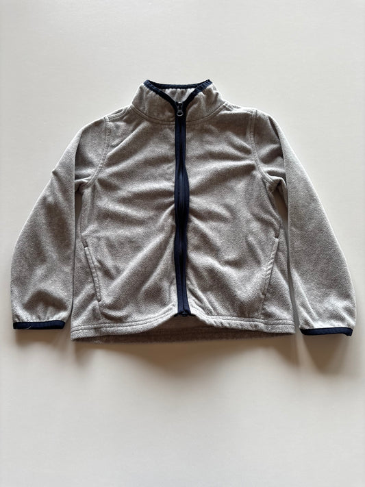 Grey Zip Up Fleece Jacket