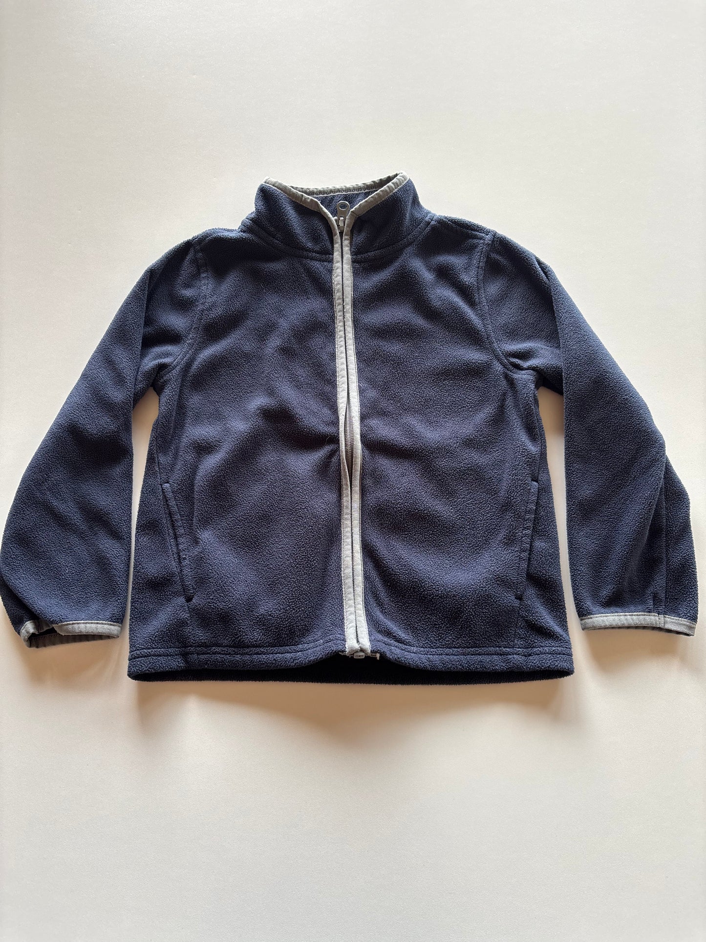 Navy Zip Up Fleece Jacket