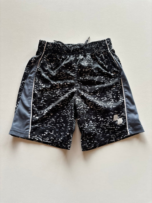Black & Grey Pixelated Athletic Shorts