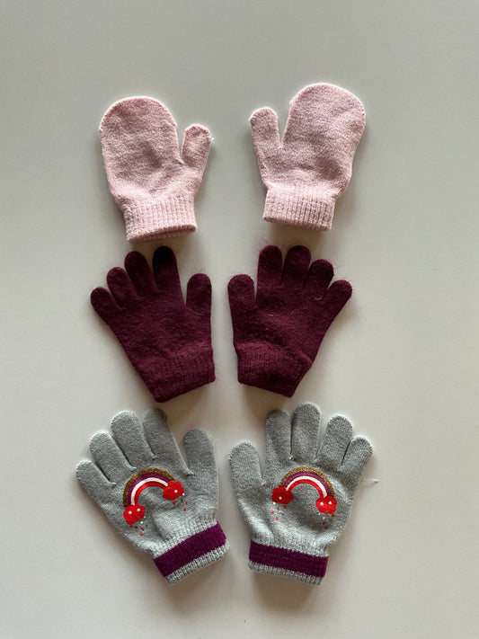 3 Pairs of Spring/Fall Mitts