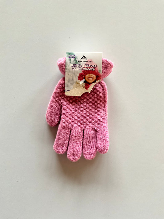 BNWT Textured Pink Gloves