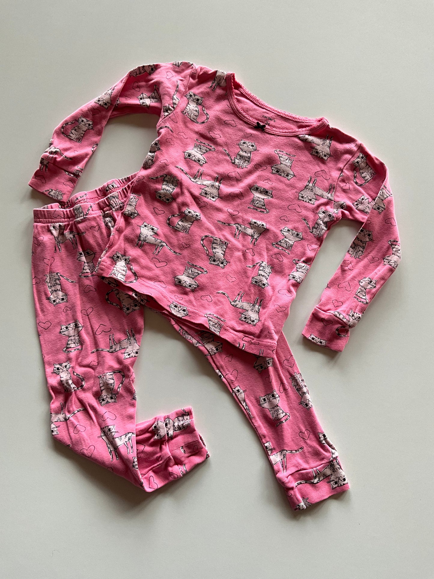 2pc Pink Cat Pajamas