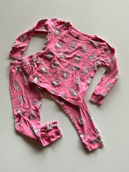2pc Pink Cat Pajamas