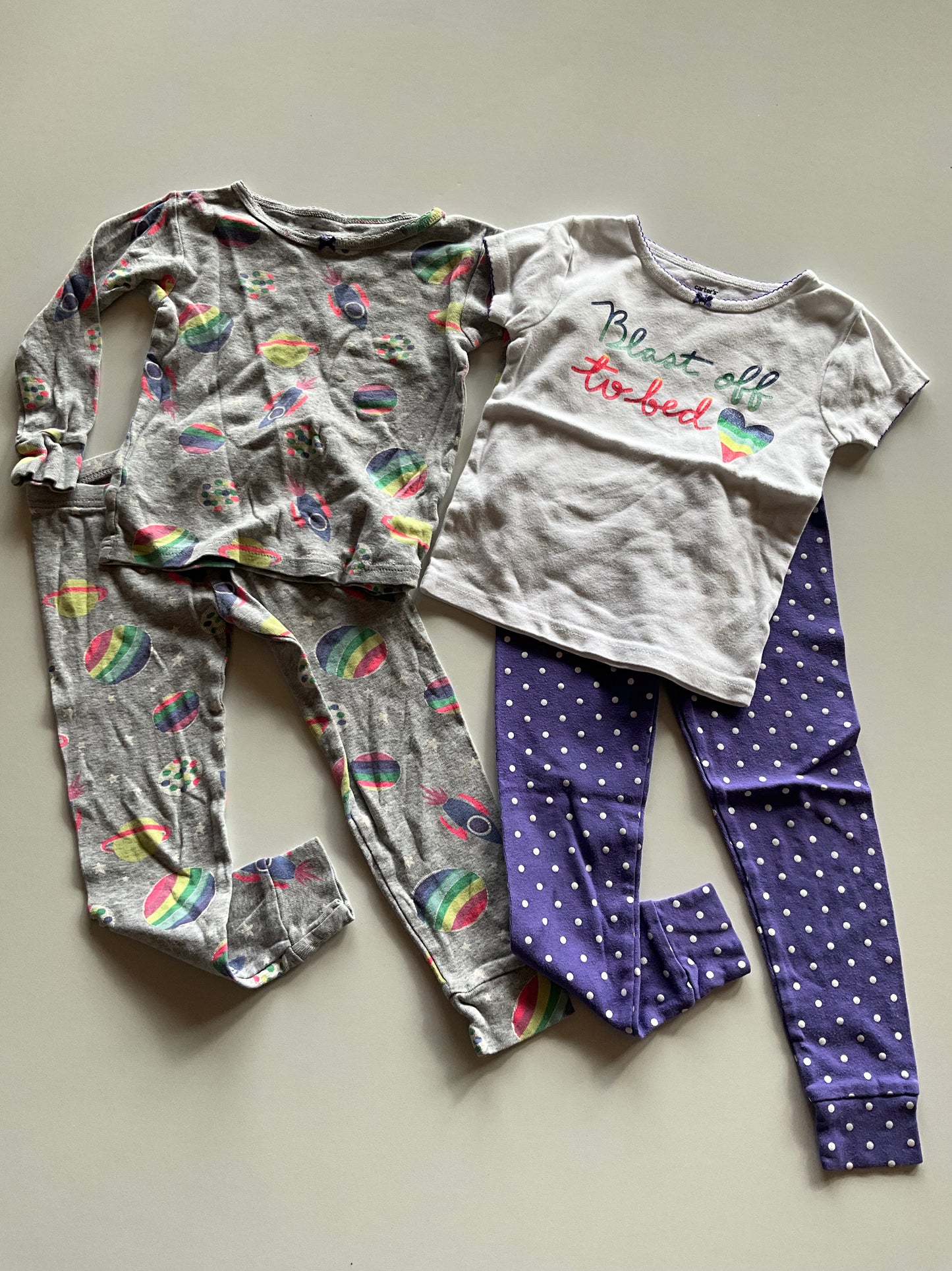 2 Pairs Space Pajamas