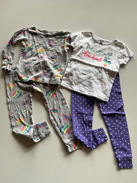 2 Pairs Space Pajamas