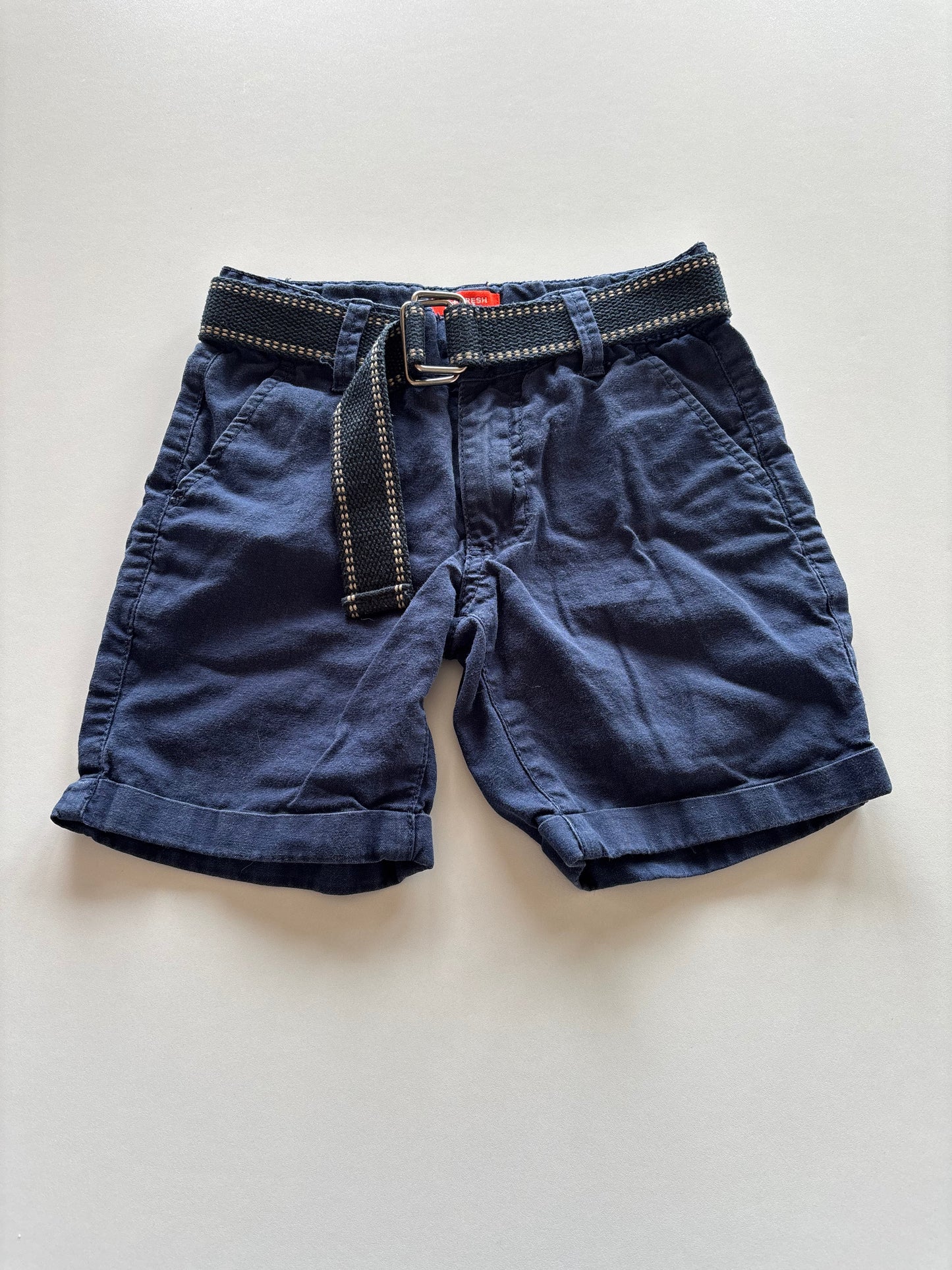 Navy Shorts with Belt