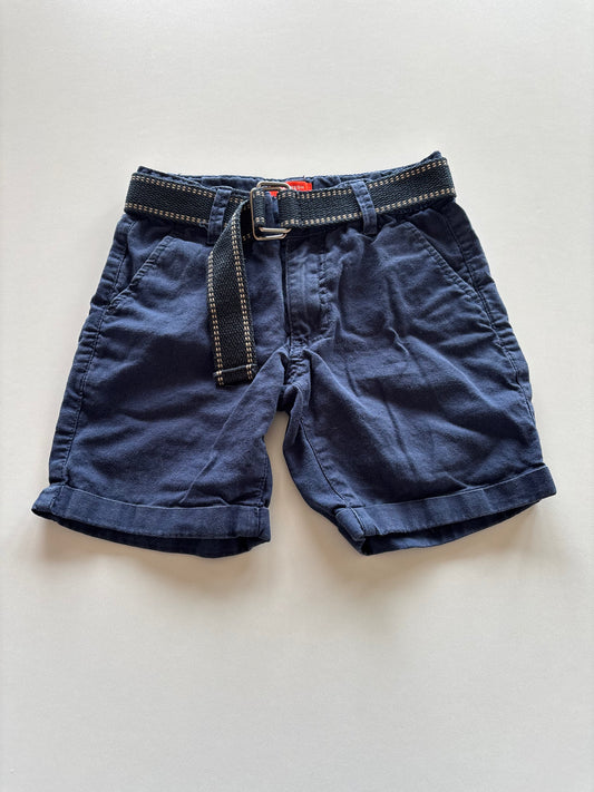 Navy Shorts with Belt
