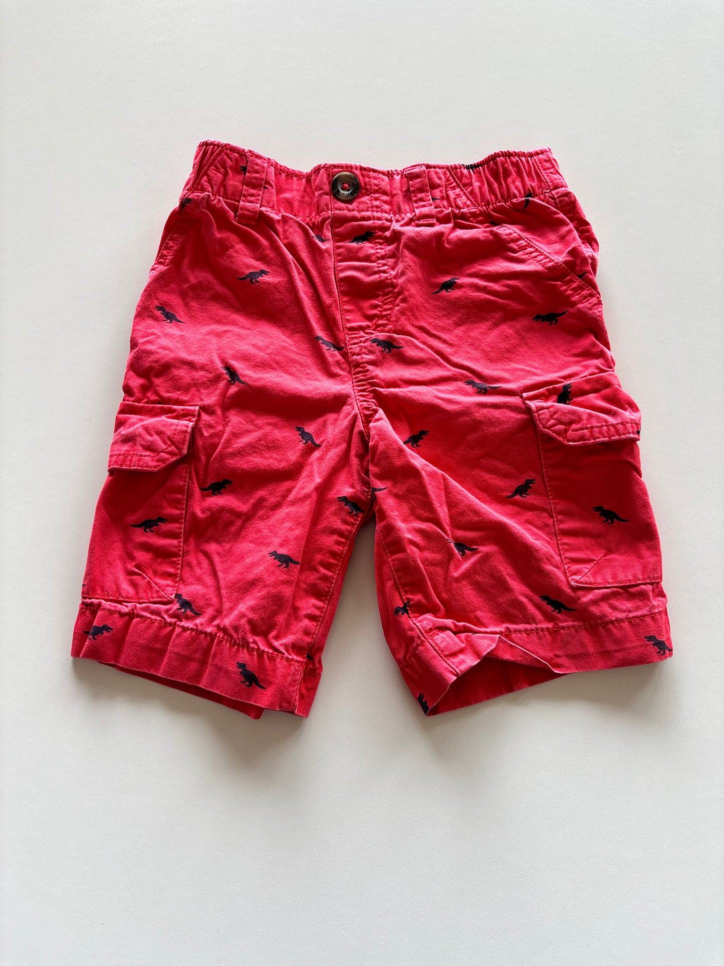 Red Dino Cargo Shorts