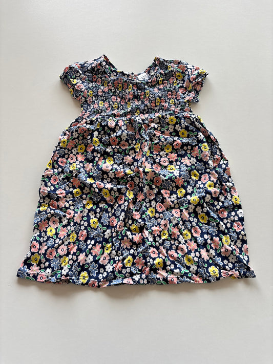 Navy Floral Lightweight Dress