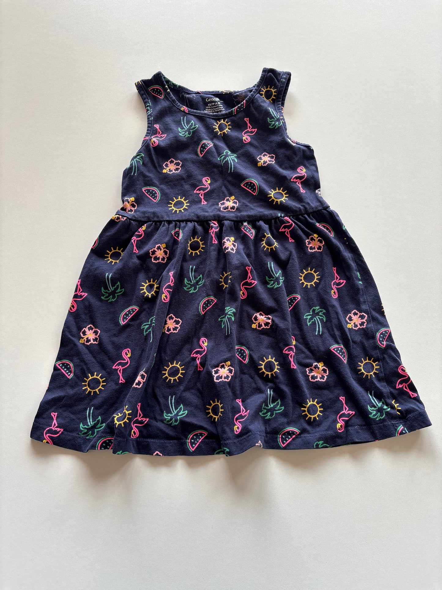 Navy Neon Summer Dress