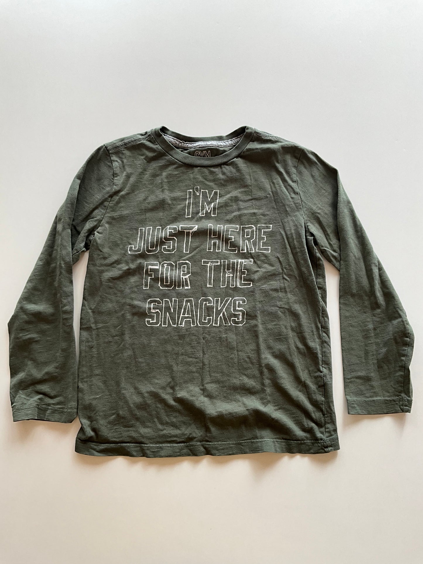 Dark Olive Green Here for the Snacks Shirt