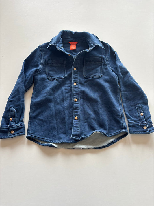 Dark Stretchy Denim Shirt