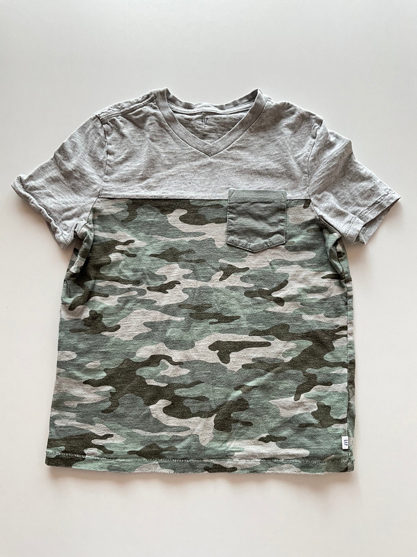 Camo Colourblock Pocket Tee