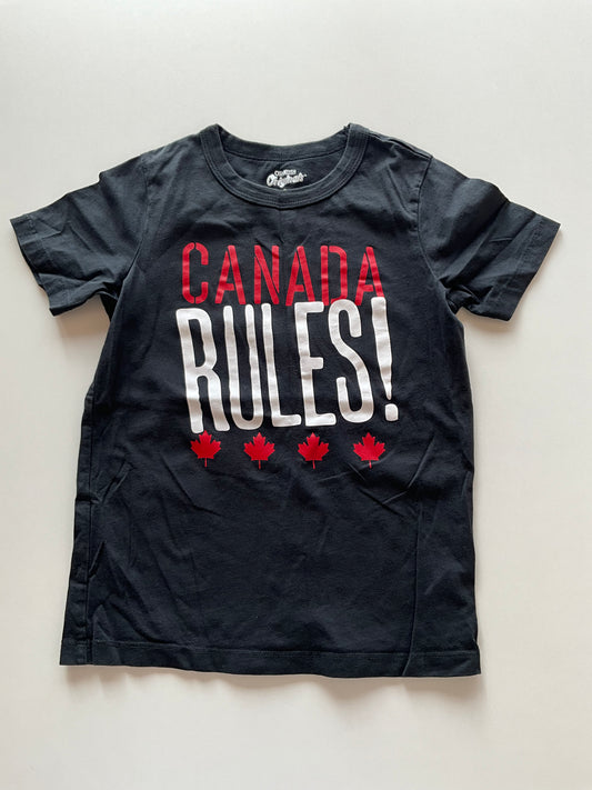 Black Canada Rules Tee