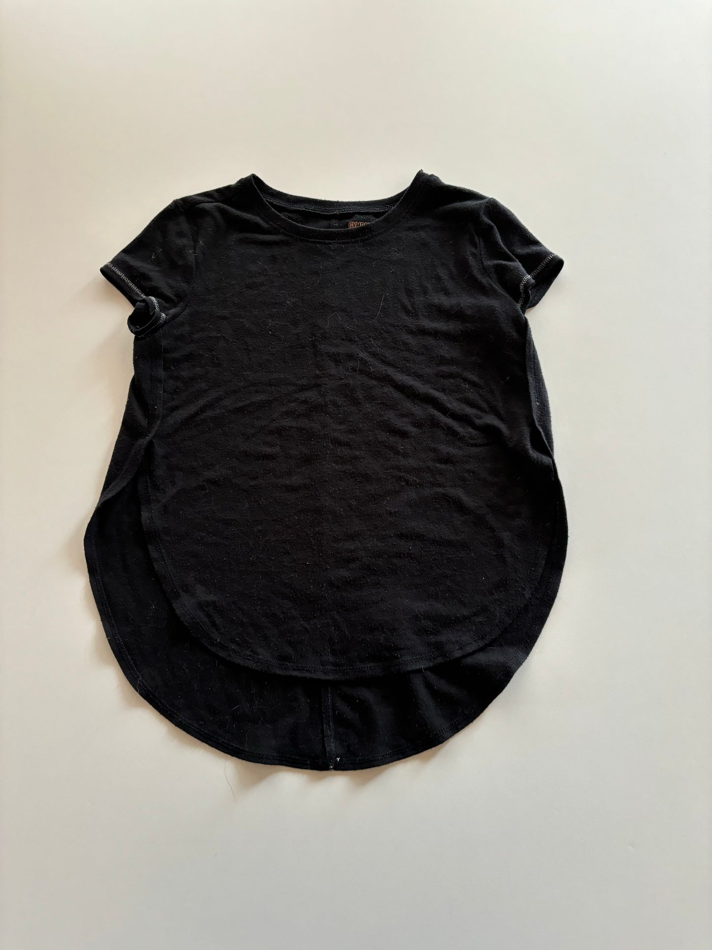 Black Tee with Silver Threads