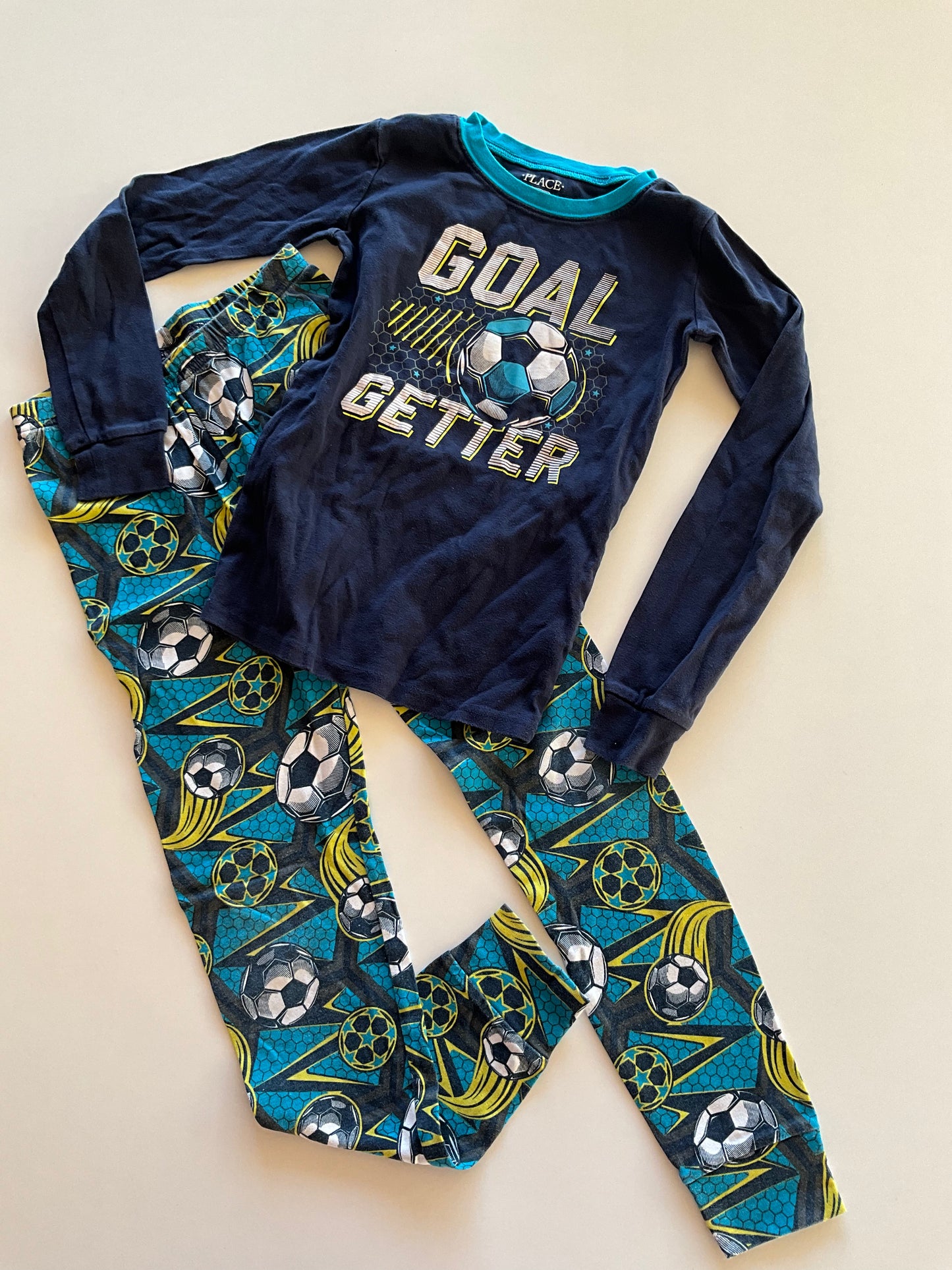 2pc Blue Soccer Pajamas