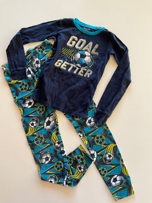 2pc Blue Soccer Pajamas
