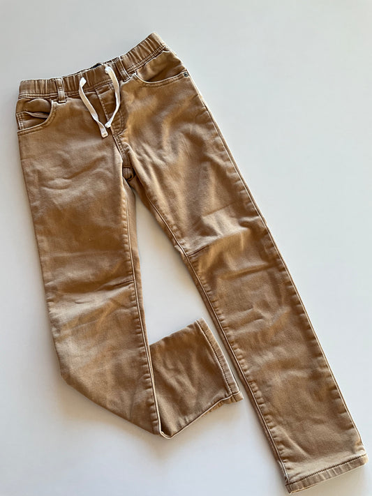 Tan Stretch Slim Pull on Denim