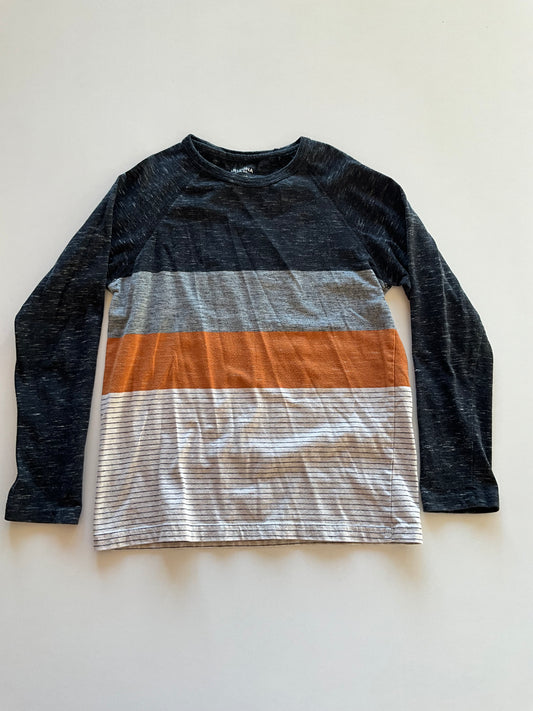 Black & Orange Colourblock Shirt