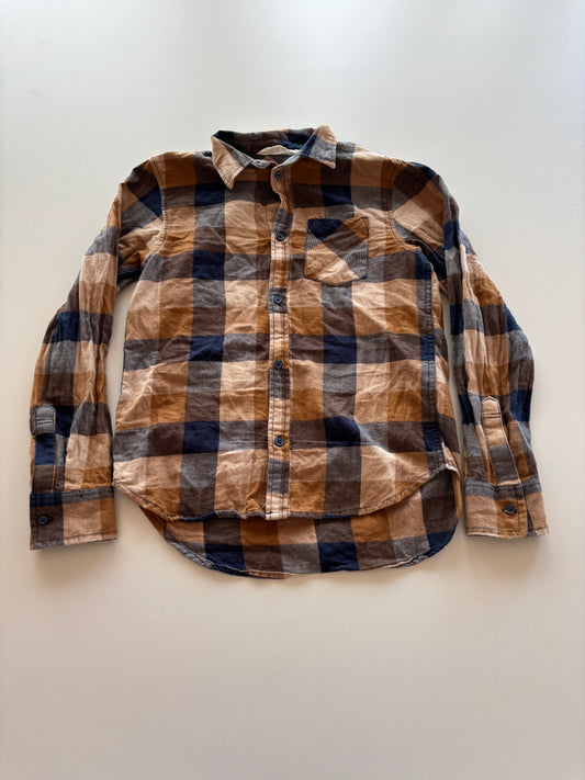 Brown & Blue Plaid Shirt