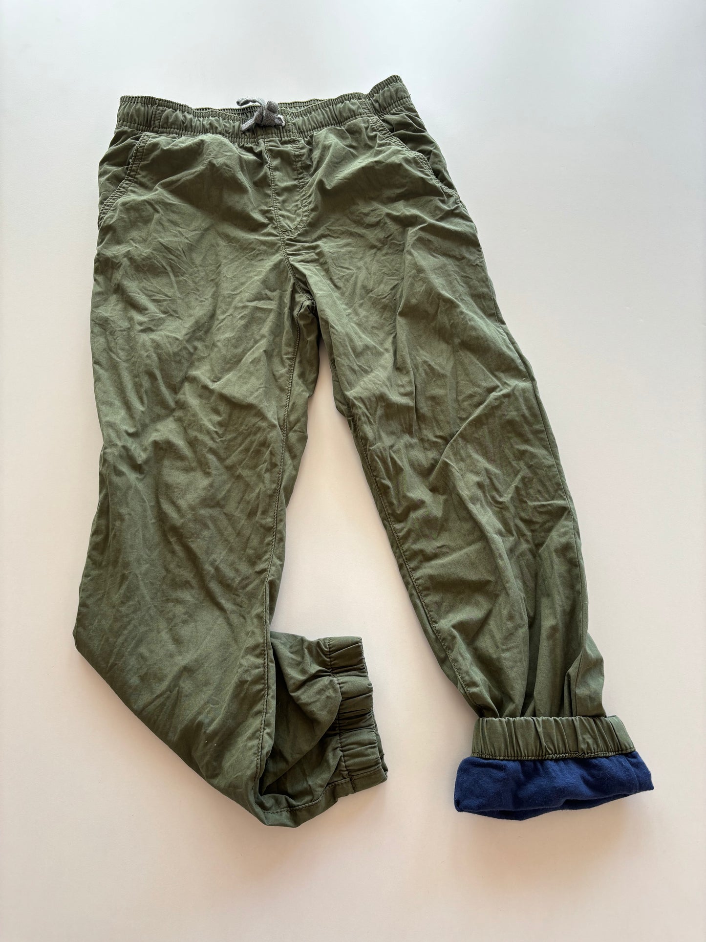 Lined Green Joggers