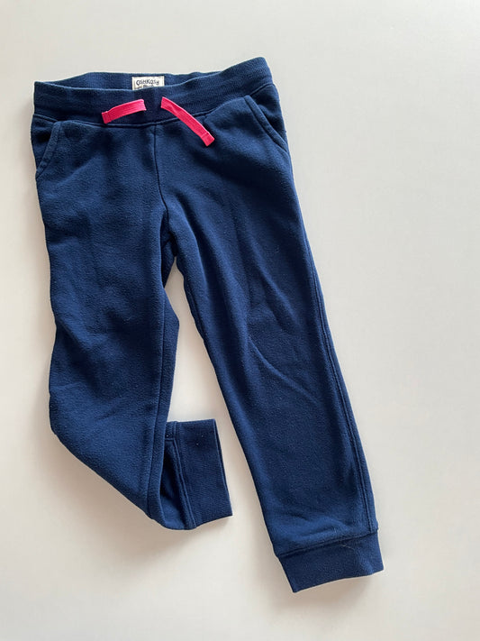 Blue Joggers with Pink Drawstring