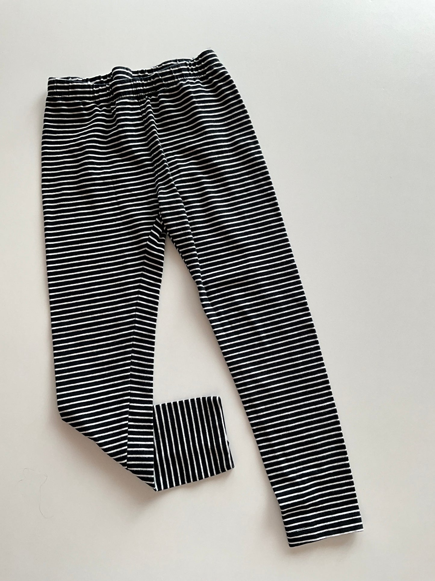 Black & White Striped Leggings