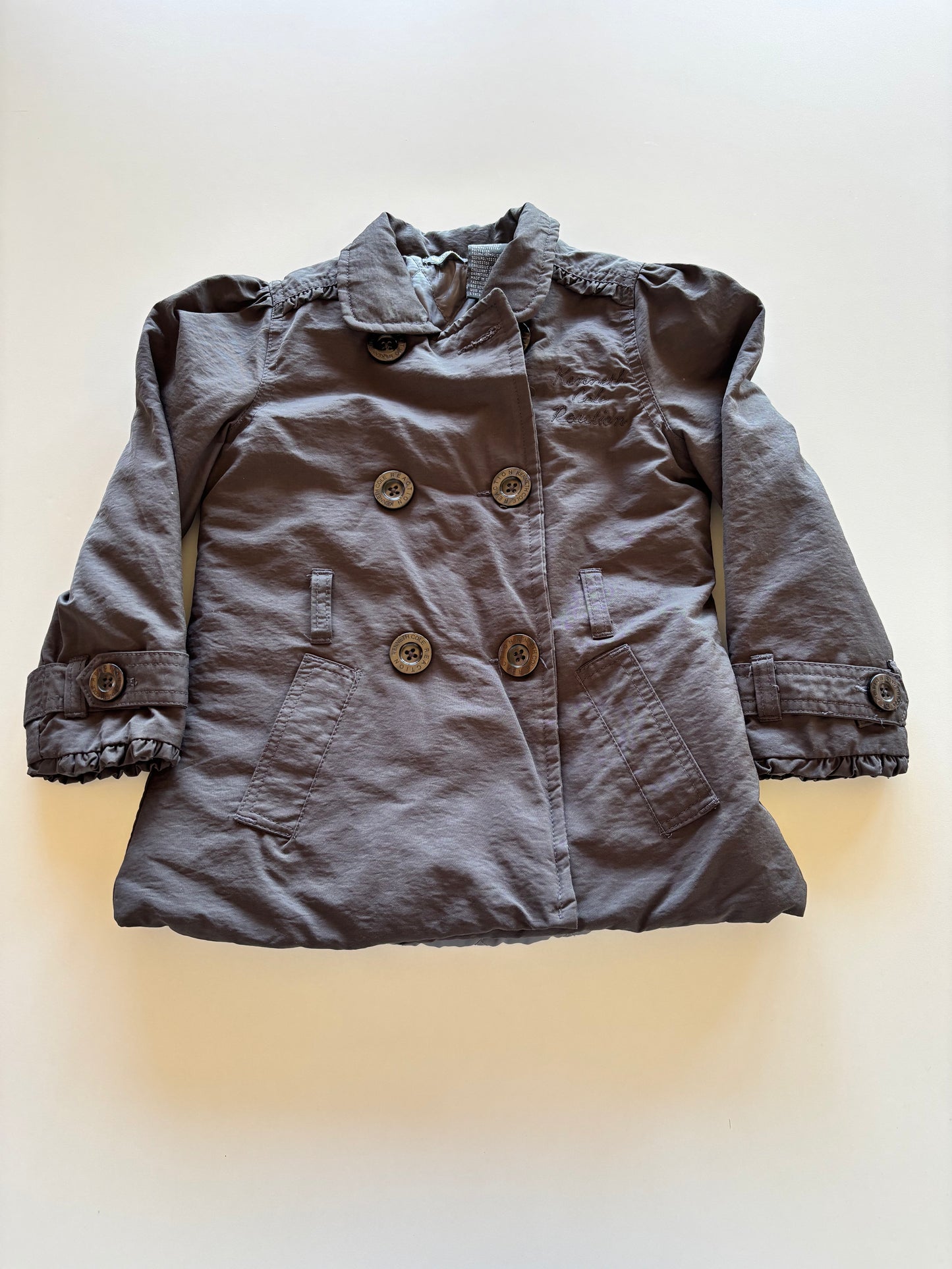 Black Padded Trenchcoat