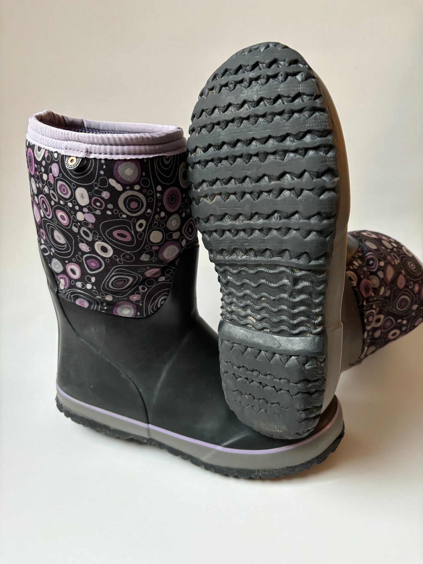 Purple Patterned Bogs Boots