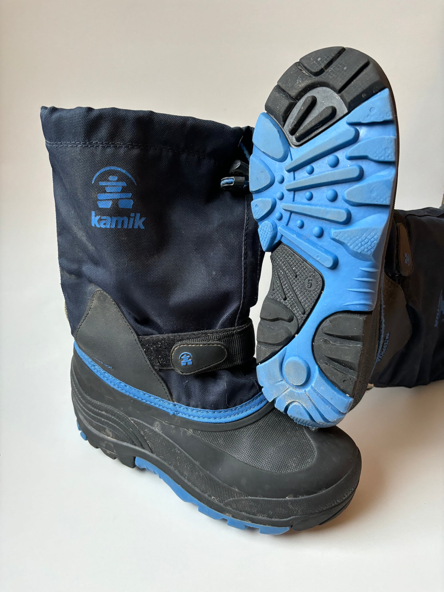 Black & Blue Winter Boots