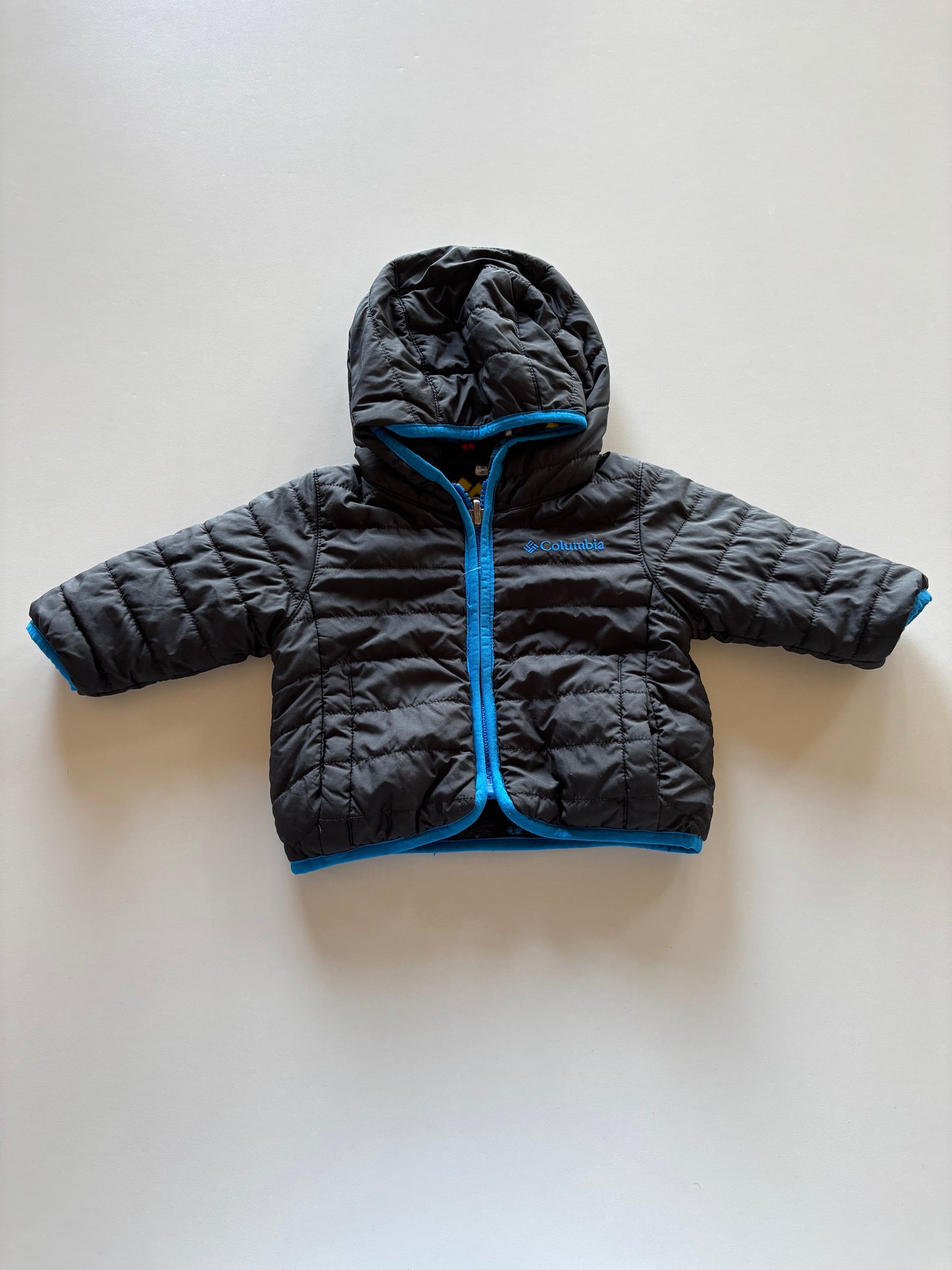 Reversible Black & Fleece Patterned Jacket