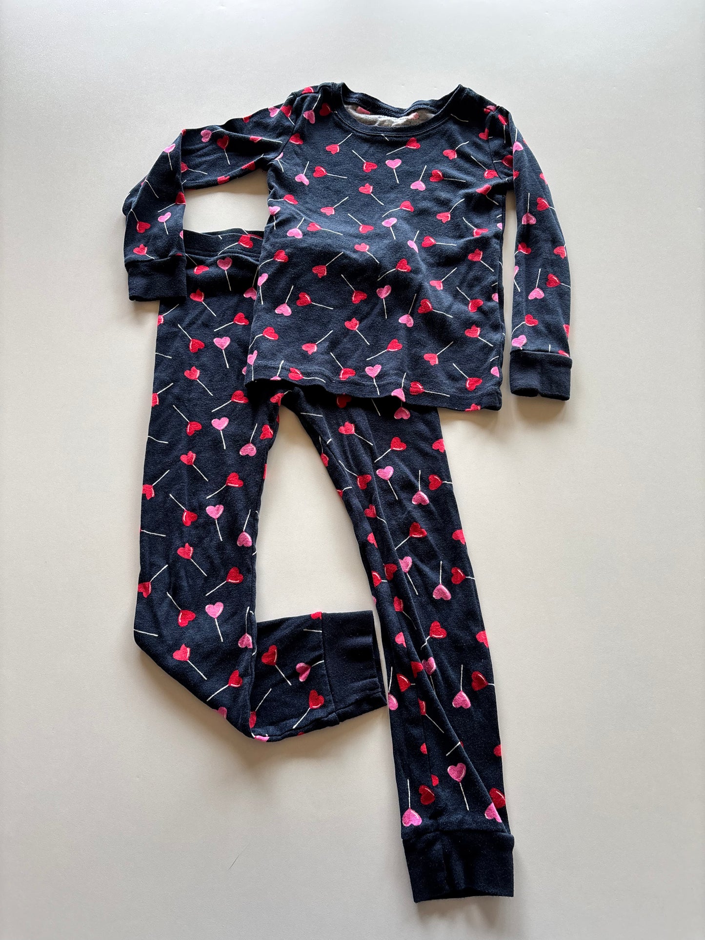 2pc Navy Heart Pajamas